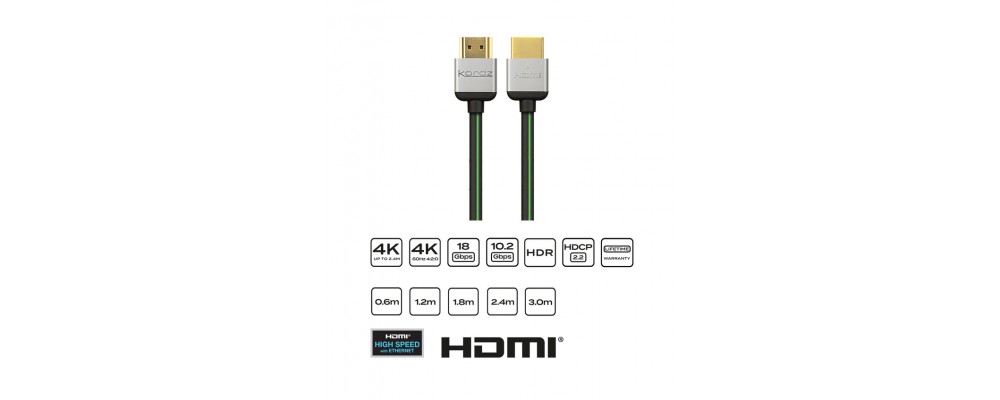 Cable HDMI High Speed con Ethernet de 0,6 metros