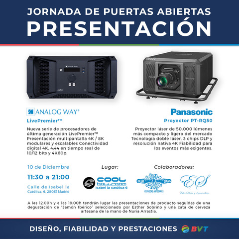 Presentación Panasonic Proyector 50.000