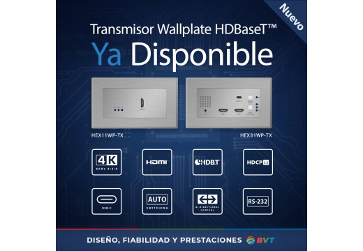 Nuevo Transmisor WallPlate HDBaseT de Blustream