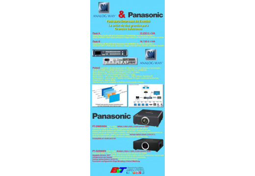 Pack para Empresas de Eventos: Analog Way y Panasonic (Oferta disponible hasta 31/JULIO/2014)